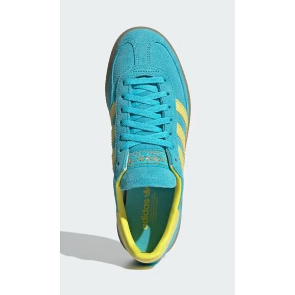 NWT Women's Handball Spezial Shoes Teal + Yellow Size 8 - Picture 2 of 9